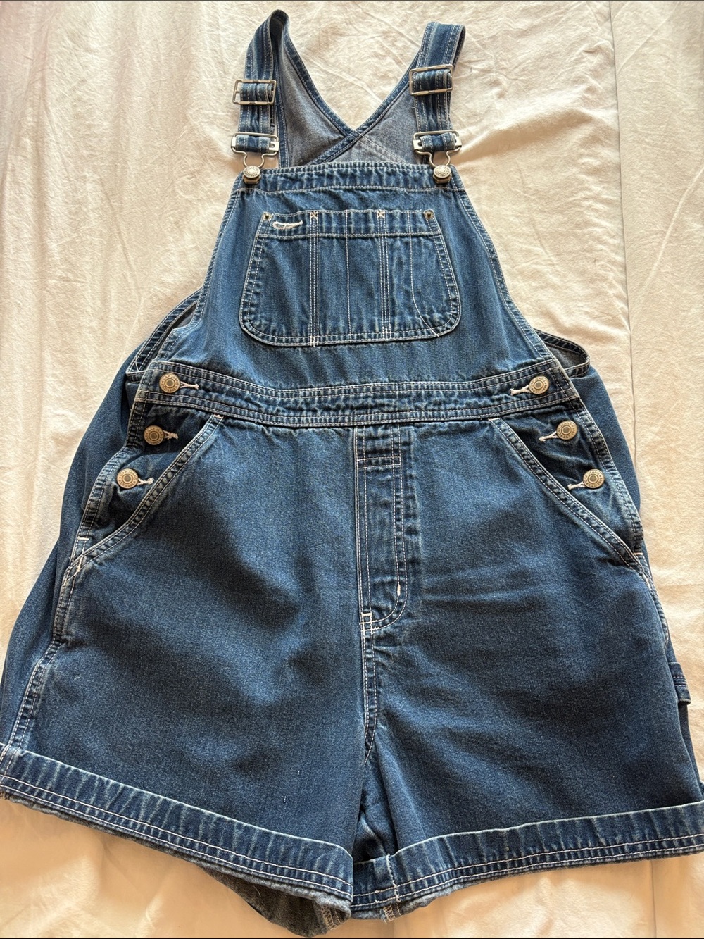 GAP Dark Blue Denim Short Overalls